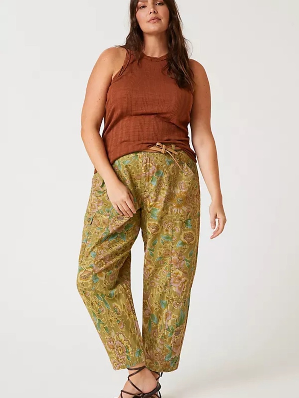 Anthropologie Brendan Floral Cargo Pants